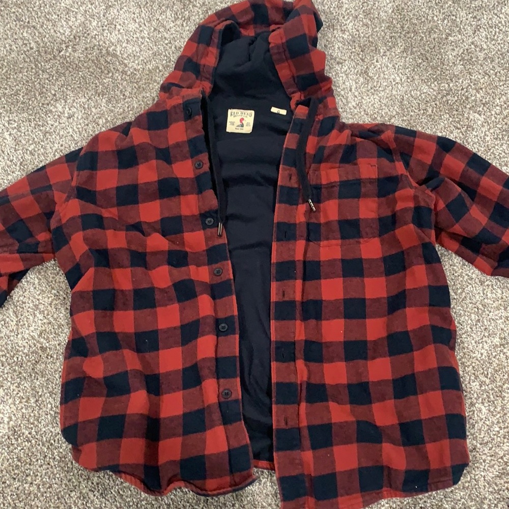 Flannel hoodie